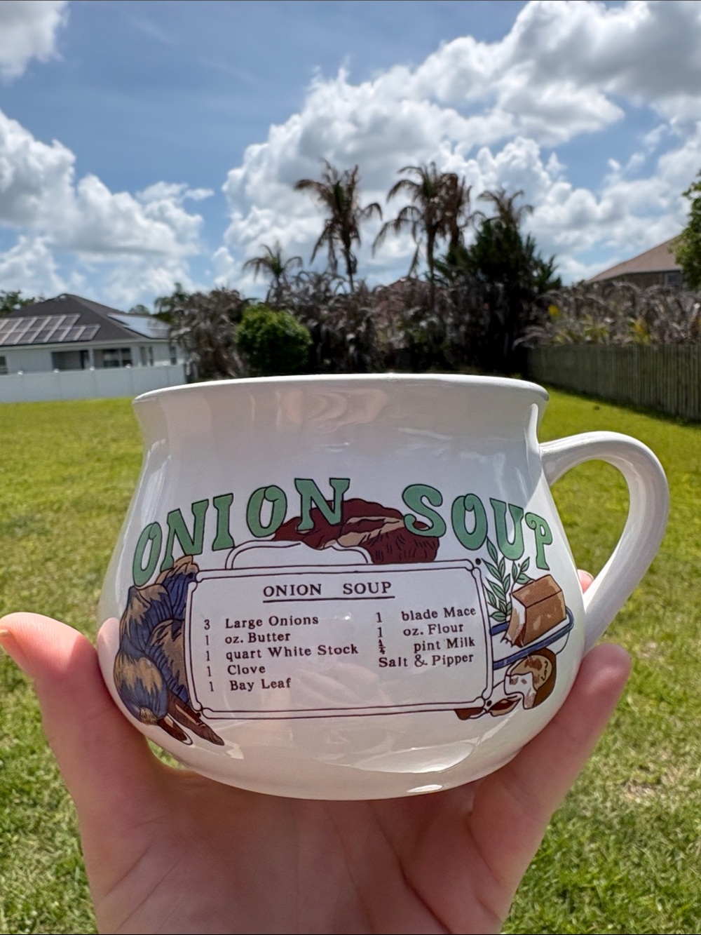 Vintage Onion Soup Mug